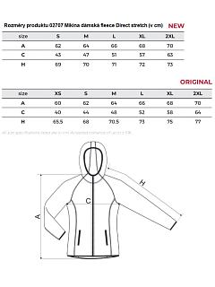 Mikina dámská fleece Direct stretch